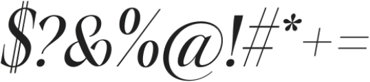 CitrusSunsetItalic-Italic otf (400) Font OTHER CHARS