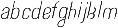 CityHero-Italic otf (400) Font LOWERCASE