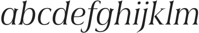 Civane Serif Cond Book Italic otf (400) Font LOWERCASE