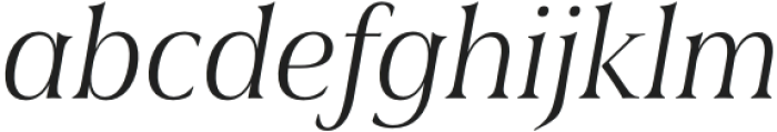 Civane Serif Cond Light Italic otf (300) Font LOWERCASE