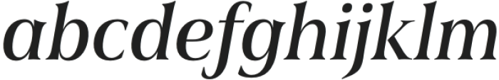 Civane Serif Cond Medium Italic otf (500) Font LOWERCASE