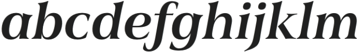 Civane Serif Ext Demi Italic otf (400) Font LOWERCASE
