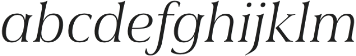 Civane Serif Ext Light Italic otf (300) Font LOWERCASE
