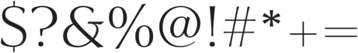 Civane Serif Ext Light otf (300) Font OTHER CHARS