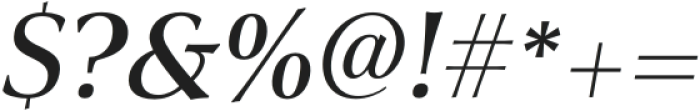 Civane Serif Ext Medium Italic otf (500) Font OTHER CHARS