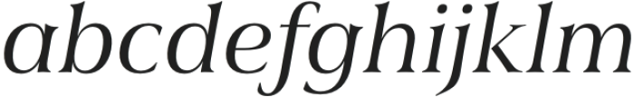 Civane Serif Ext Regular Italic otf (400) Font LOWERCASE