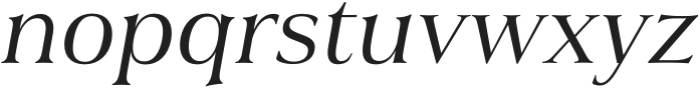 Civane Serif Ext Regular Italic otf (400) Font LOWERCASE