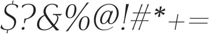 Civane Serif Ext Thin Italic otf (100) Font OTHER CHARS