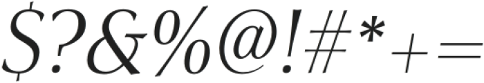 Civane Serif Norm Book Italic otf (400) Font OTHER CHARS