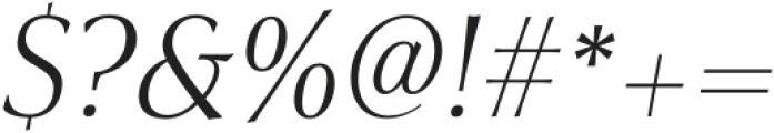Civane Serif Norm Light Italic otf (300) Font OTHER CHARS