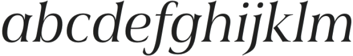 Civane Serif Norm Regular Italic otf (400) Font LOWERCASE