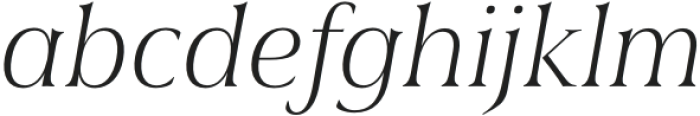 Civane Serif Norm Thin Italic otf (100) Font LOWERCASE