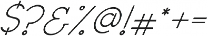 Civic Sans Italic otf (400) Font OTHER CHARS
