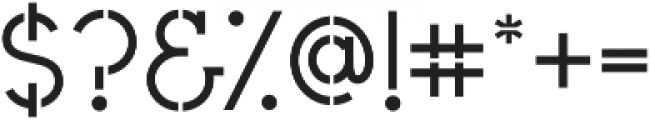 Civic Sans Stencil Medium otf (500) Font OTHER CHARS