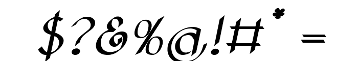 Cinnabar-BoldItalic Font OTHER CHARS
