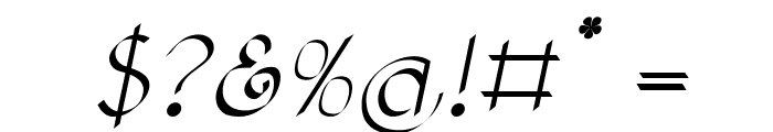 CinnabarItalic Font OTHER CHARS