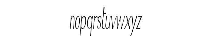 Ciria-ExtracondensedItalic Font LOWERCASE