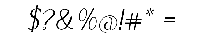 Ciria-Italic Font OTHER CHARS