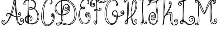 Cinnamon Swirl Font UPPERCASE