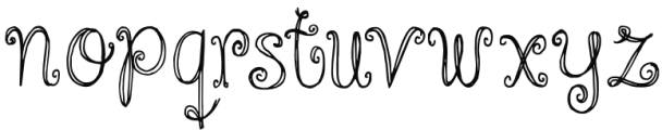 Cinnamon Swirl Font LOWERCASE