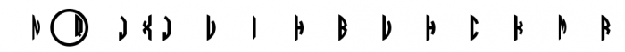 Circle Monograms Three White Alt Font OTHER CHARS