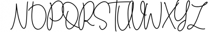 Citruslime Modern Monoline Handwritten Script Font Font UPPERCASE