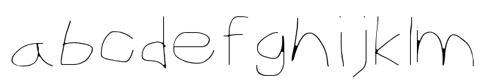 CiSf OpenHand Hairline Extended Font LOWERCASE