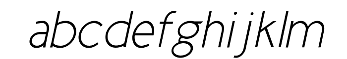 Cicle Fina Italic Font LOWERCASE