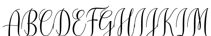 CinderellaScript Font UPPERCASE