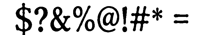 Cindervale Personal Use Regular Font OTHER CHARS