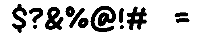 Circle Cake Font OTHER CHARS