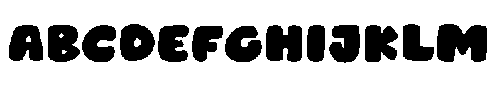 Circle Pizza Font UPPERCASE