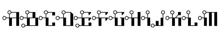 Circuit Bored NF Font UPPERCASE