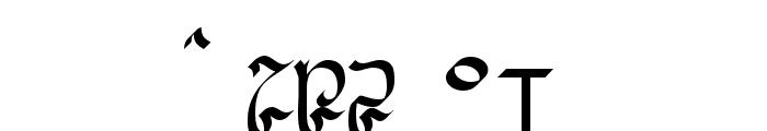 Cirnaja Calligraphy Font OTHER CHARS