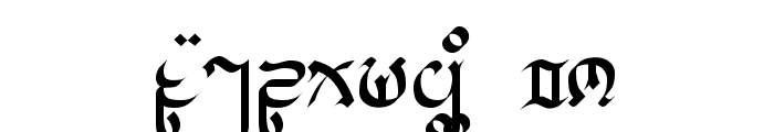 Cirnaja Calligraphy Font UPPERCASE