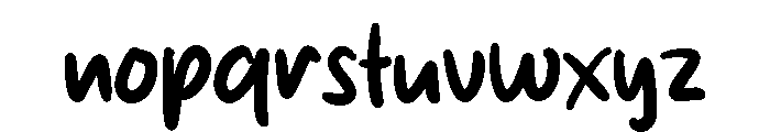 Citra Lemon Font LOWERCASE