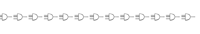 circuit board Font LOWERCASE