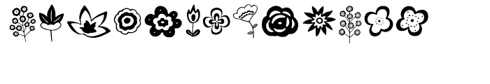 Ciao Bella Flowers Font UPPERCASE