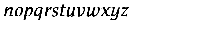 Cicero Medium Italic Font LOWERCASE