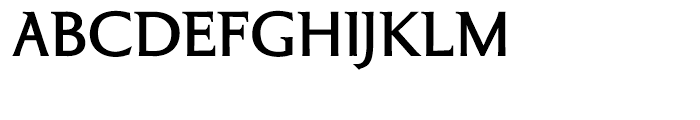 Cimiez Bold Demi Serif Font UPPERCASE