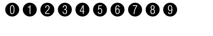 Circle Numbers Regular Font OTHER CHARS
