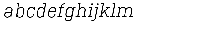 Ciutadella Slab Light Italic Font LOWERCASE