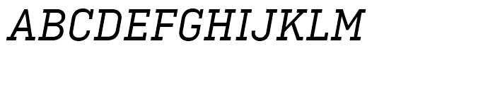 Ciutadella Slab Regular Italic Font UPPERCASE