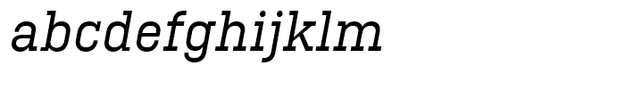 Ciutadella Slab Regular Italic Font LOWERCASE