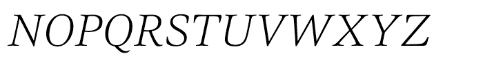 Civita Extra Light Italic Font UPPERCASE