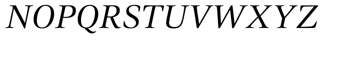 Civita Italic Font UPPERCASE