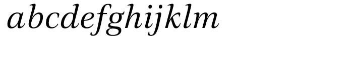 Civita Italic Font LOWERCASE