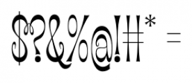 Cica Condensed Regular Font OTHER CHARS