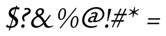 Cimiez Italic Font OTHER CHARS