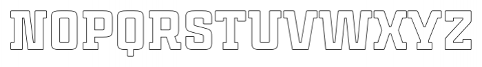 Cintra Slab Outline Unicase Font UPPERCASE